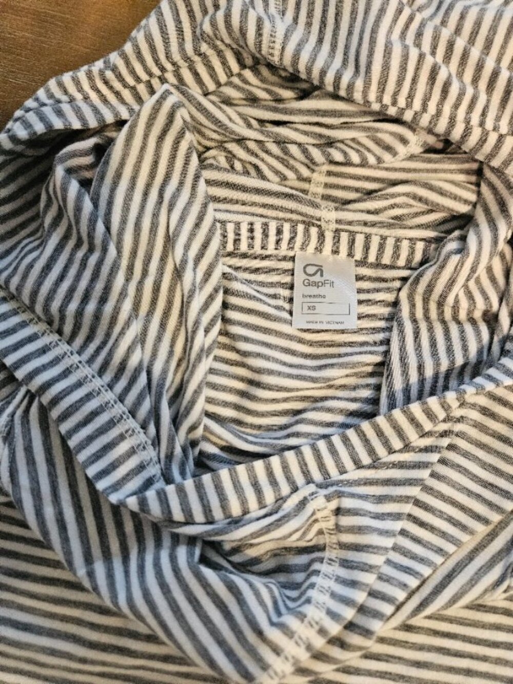 GapFit Breathe striped hoodie size XS